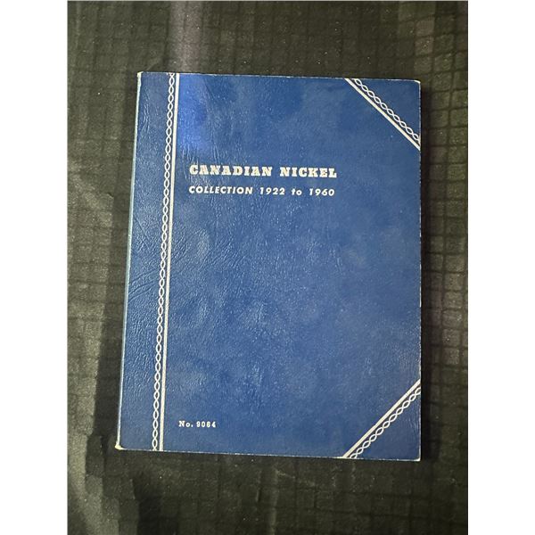 Canadian Nickel Collection 1922-1960 in Whitman Folder