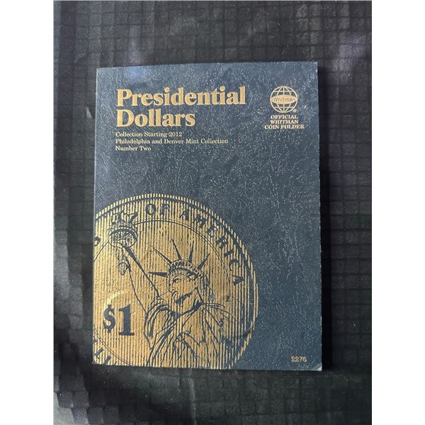 Presidential Dollars Collection Folder 2012-2016 by Whitman