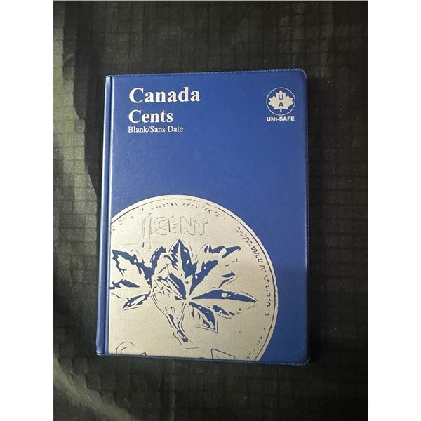 UNI-SAFE Album With Assorted Canadian Small Cents