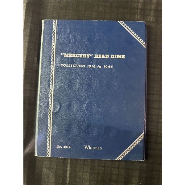 Mercury Head Dime Coin Collection 1916–1945 in Whitman Folder