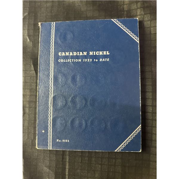 Whitman Canadian Nickel Collection 1922 to Date Coin Folder with Nickels