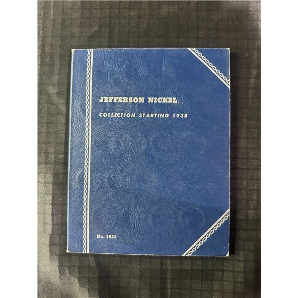 Jefferson Nickel Collection in Whitman Album Starting 1938