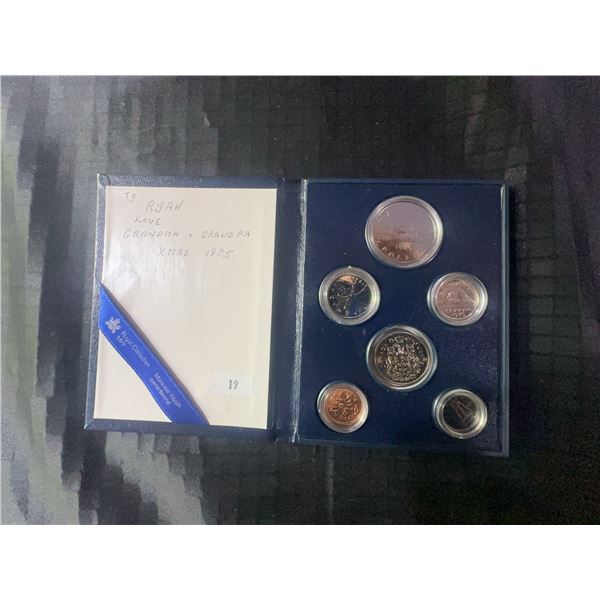 1985 Royal Canadian Mint Uncirculated Coin Set With Case