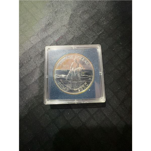 1998 Canadian .925 Sterling RCMP 125th Commemorative Dollar, 25.2g
