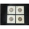 Image 1 : 5 Silver Canadian Quarters, 1936-1964, .800 Silver, 5.8g Each