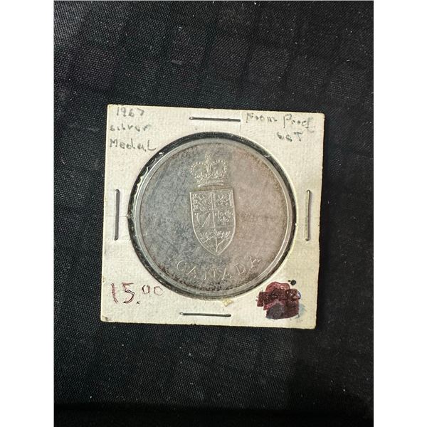 1967 Canadian Confederation Centennial .925 Silver 25g Coin