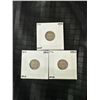 Image 1 : 3 Newfoundland .925 Silver Dimes (1941, 1941, 1943) 2.4g Each