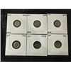 Image 1 : 6 Canadian and Newfoundland 5 Cent .925 Silver Coins, 7g