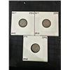 Image 2 : 6 Canadian and Newfoundland 5 Cent .925 Silver Coins, 7g
