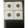 Image 5 : 13 Canadian 1 Cent Coins 1940s-1949 In Holders