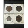Image 1 : Italy Coin Collection, 1861-1909, Four Pieces Including 10 Centesimi 1863