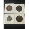 Image 2 : Italy Coin Collection, 1861-1909, Four Pieces Including 10 Centesimi 1863