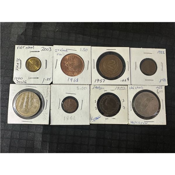 World Coin Lot: Vietnam 2003, Ireland 1922–1968, Spain 1870