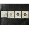 Image 2 : Four Canadian .800 Silver Quarters, 1919–1962, Each 2.3g