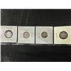 Image 2 : Four .800 Silver 10-Cent Canadian Coins, 1919–1940
