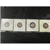 Image 2 : Four Canadian .800 Silver 10 Cent Coins (1919, 1943, 1947, 1953)
