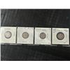 Image 1 : Four Canadian .800 Silver Dimes, 1919–1930, 2.3g Each