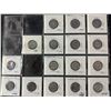 Image 1 : Page of 16 Canadian Nickels in Individual Holders