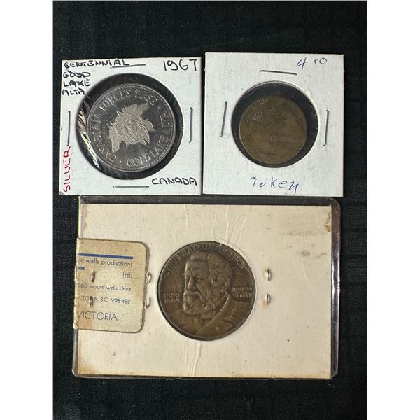 1967 Silver CFB Cold Lake Centennial, 1931 McCormick Reaper Centennial, and 1744 Nuremberg 