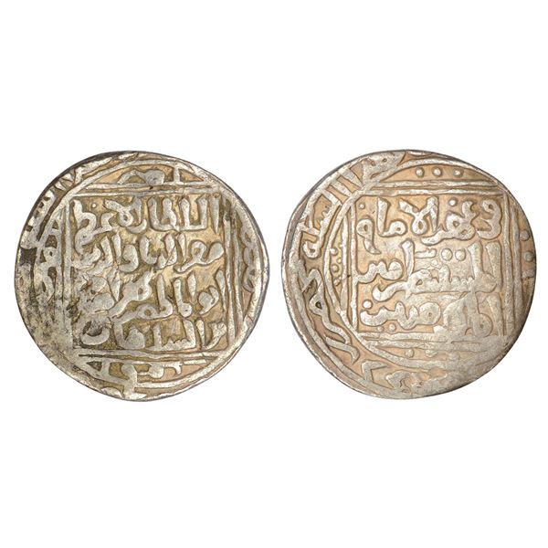 Sultans of Delhi : Turks, silver tanka of Mu'izz al-Din Bahram (1240-1242 AD), 10.80g.