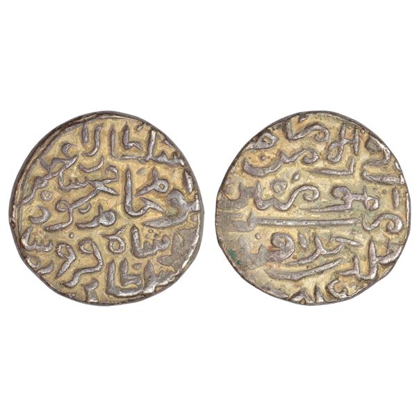 Sultans of Delhi : Tughluqs, silver tanka of Mahmud Shah Bin Muhammad, 11.21g