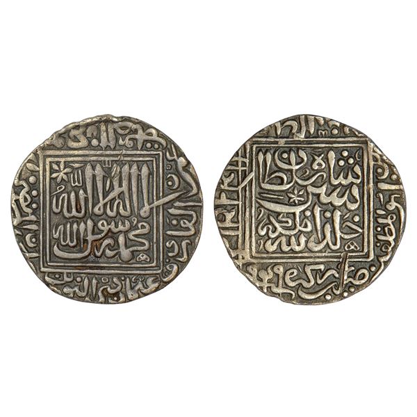 Sultans of Delhi : Suris, silver broad flan rupee of Sher Shah, Shergarh mint, 11.15g