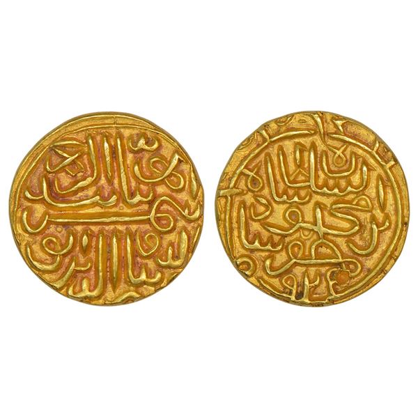 Sultans of Gujarat : Sultans of Gujarat, gold tanka of Shams al-Din Muzaffar II, 11.21g