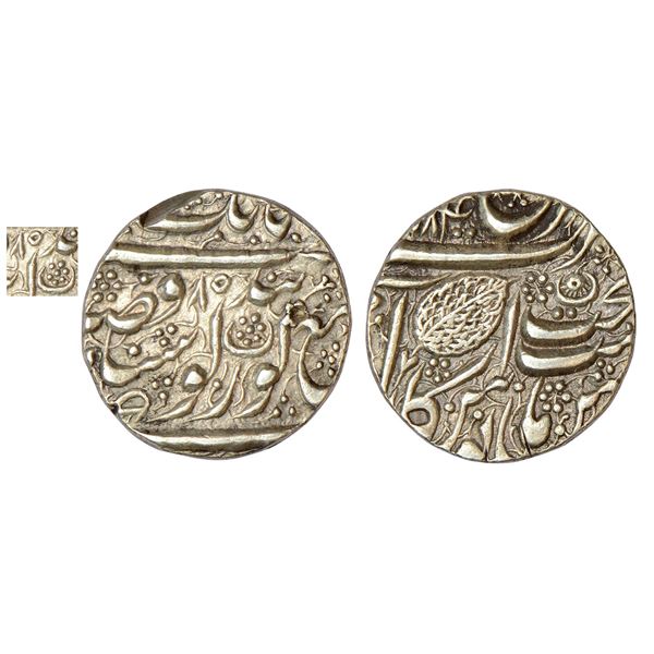 Independent Kingdoms : Sikh Empire, Ranjit Singh (1799-1839 AD), silver rupee, Amritsar mint