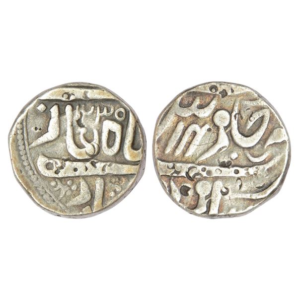Princely States : Hyderabad feudatory Samsthanas - silver rupee of Wanparati (Wanparthy)