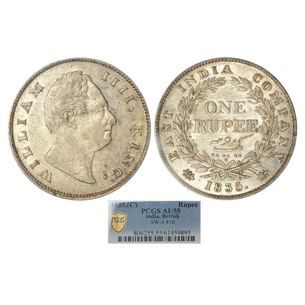 British India : William IV, silver rupee, 1835, Calcutta mint