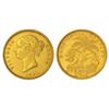 Image 1 : British India : Victoria Queen, divided legend, gold mohur, 1841, Calcutta mint