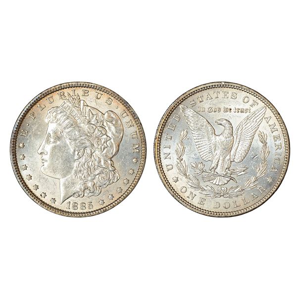 Foreign Coins : United States of America, silver morgan dollar, 1885, 26.73g