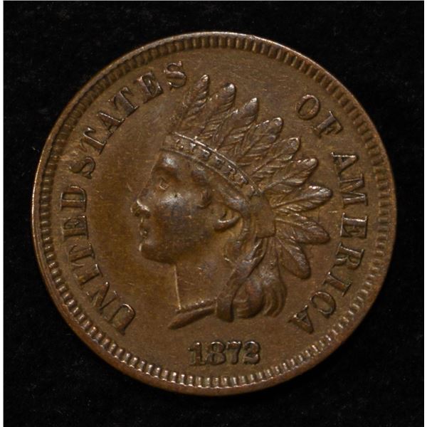 1872 INDIAN CENT AU/BU