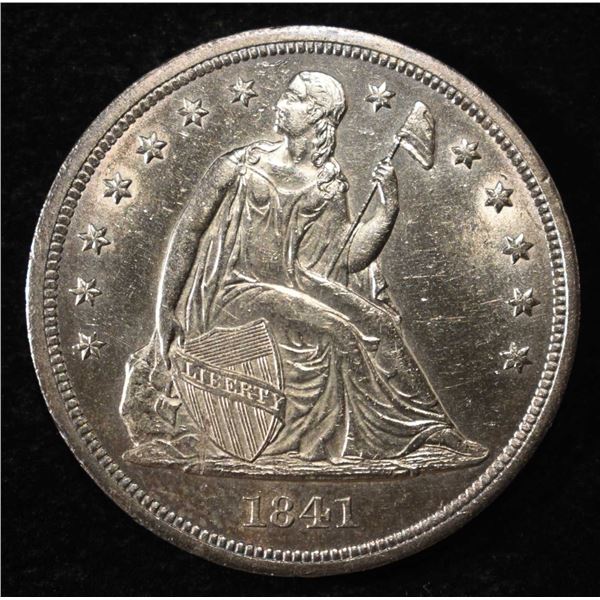 1841 SEATED LIBERTY DOLLAR CH BU