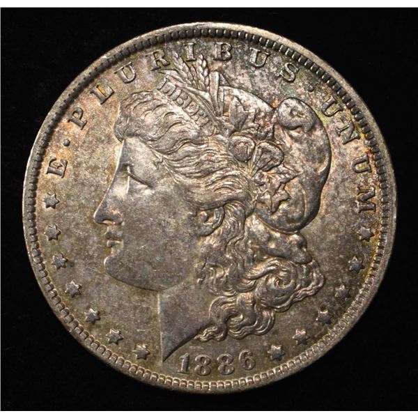 1886-O MORGAN DOLLAR AU