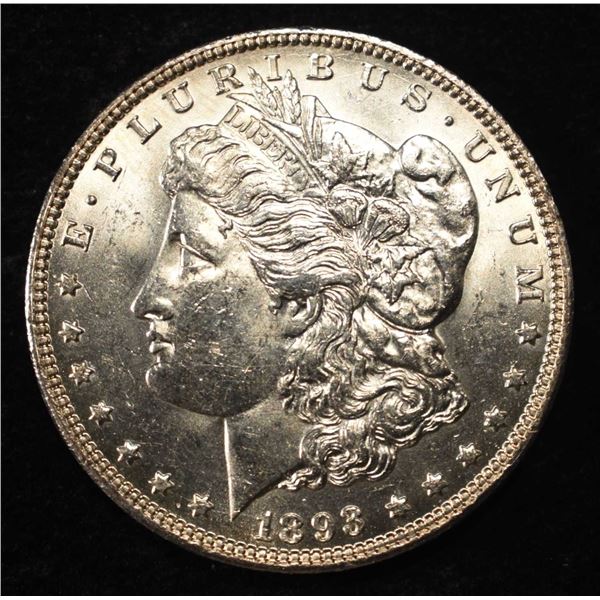 1893-O MORGAN DOLLAR CH BU