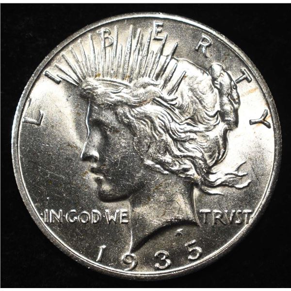 1935-S PEACE DOLLAR CH BU