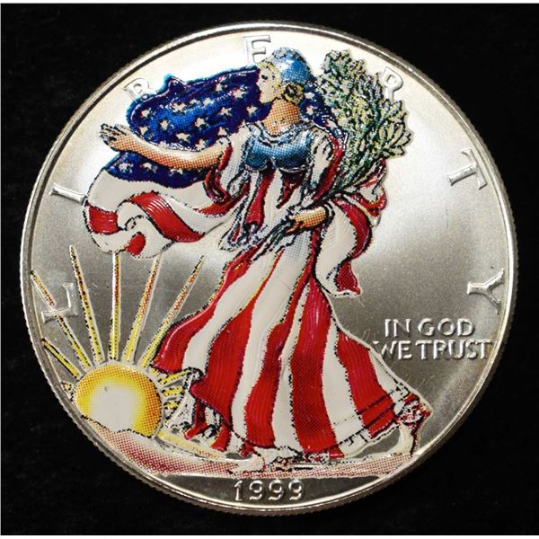 1999 AMERICAN SILVER EAGLE COLORIZED