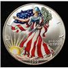Image 1 : 1999 AMERICAN SILVER EAGLE COLORIZED