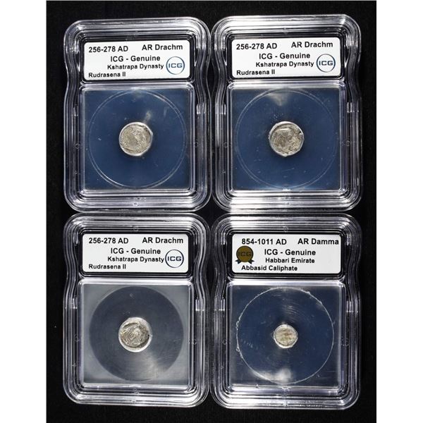 ANCIENT COIN LOT KSHATRAPA, ABBASID