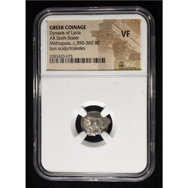 c.390-360-BC GREEK LYCIA AR SIXTH STATER NGC VF