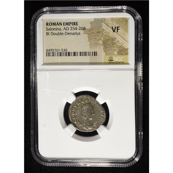 254-268 AD ROMAN EMPIRE SALONINA NGC VF