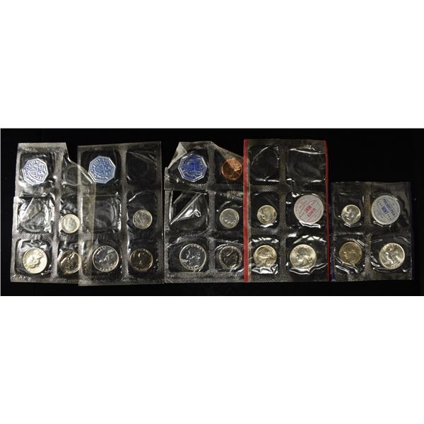 1960, 58 & (3) 59 PARTIAL MINT SETS