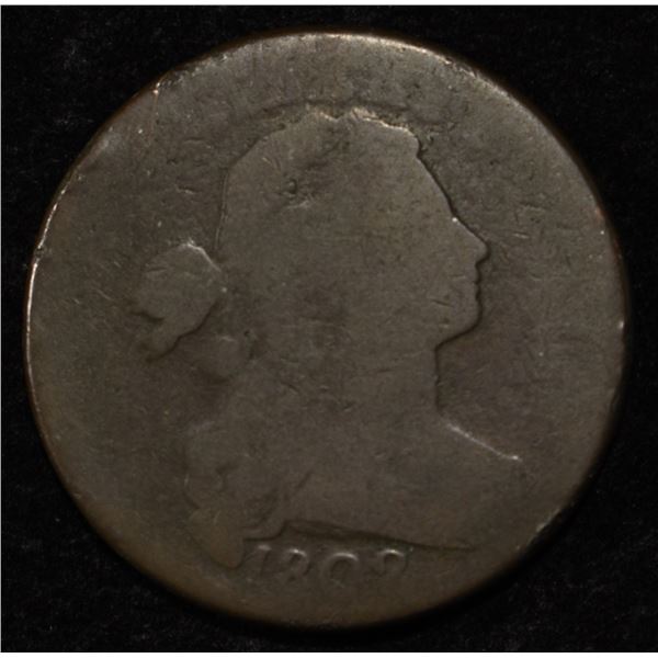 1802 DRAPED BUST LARGE CENT AG/G