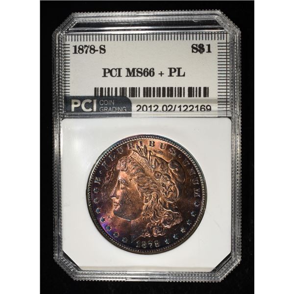 1878-S MORGAN DOLLAR PCI SUPERB GEM BU PL