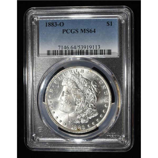 1883-O MORGAN DOLLAR PCGS MS-64