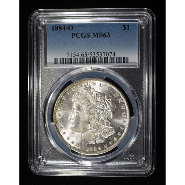 1884-O MORGAN DOLLAR PCGS MS-63