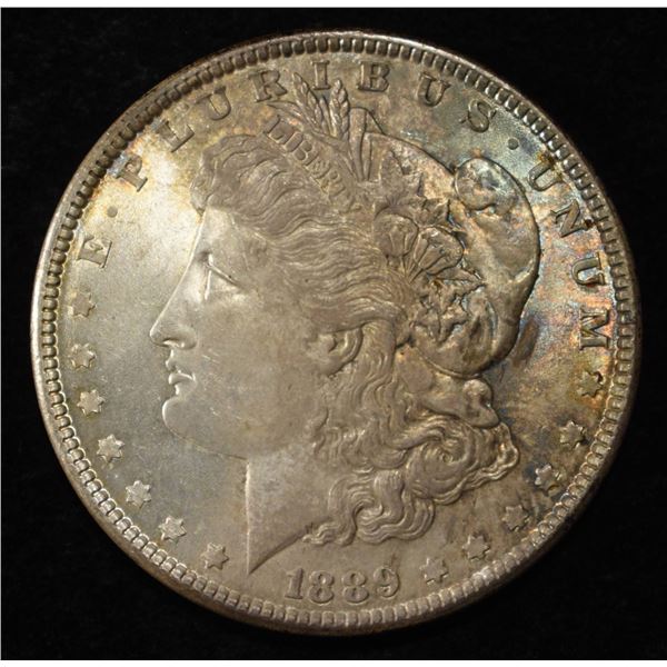 1889 MORGAN DOLLAR GEM ORIG UNC GREAT COLOR