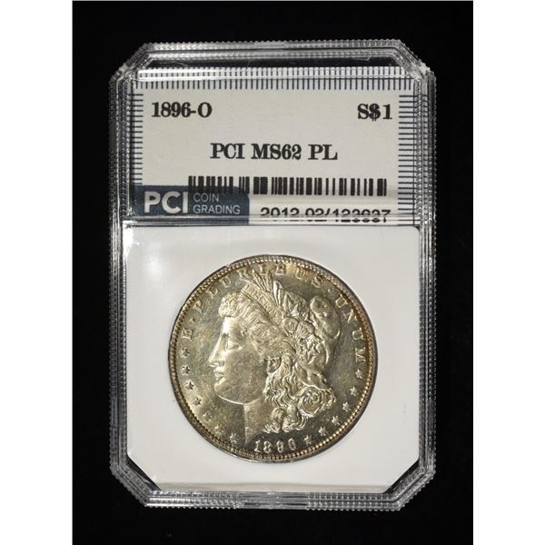 1896-O MORGAN DOLLAR PCI BU PL