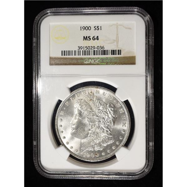 1900 MORGAN DOLLAR NGC MS-64